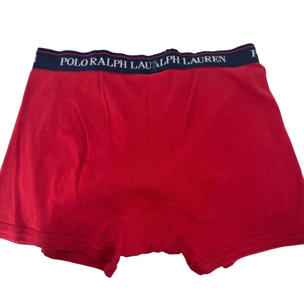 Polo Ralph Lauren Boxer Briefs Red Cotton Classic Fit‎ Men's L